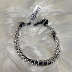 NWT banana republic navy silver pearl sparkly bracelet